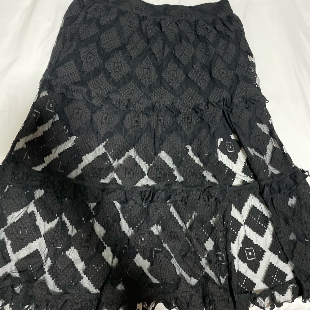 Western skirt with slit